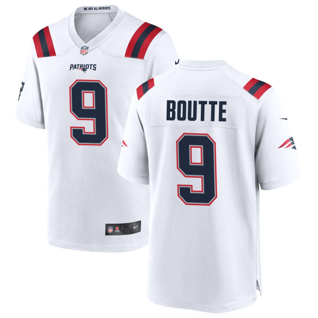 Kayshon Boutte New England Patriots Jersey - White football jersey product view 1