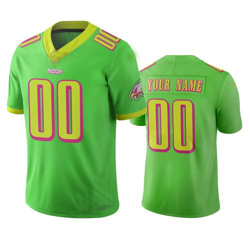 Custom1 Philadelphia Eagles Green Vapor Limited City Edition Jersey1 Stitched American Football Jerseys football jersey product view 1
