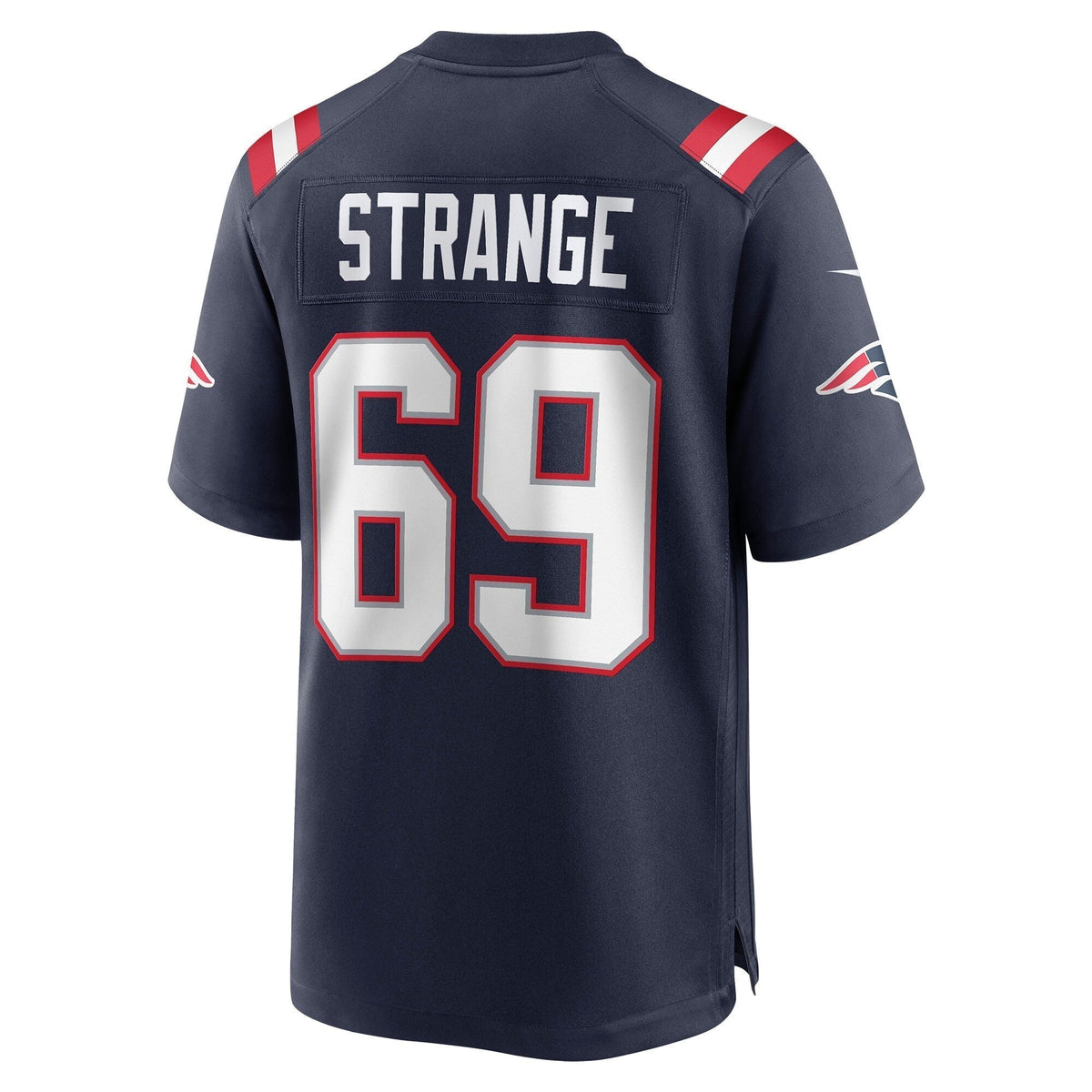 Cole Strange New England Patriots Nike Game Jersey - Navy football jersey product view 3