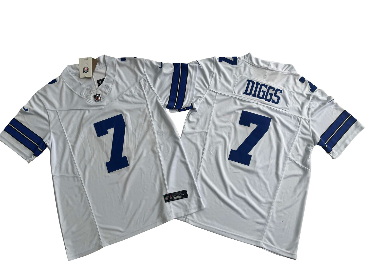 Dallas Cowboys 7# Trevon Diggs Limited Jersey-White football jersey product view 1