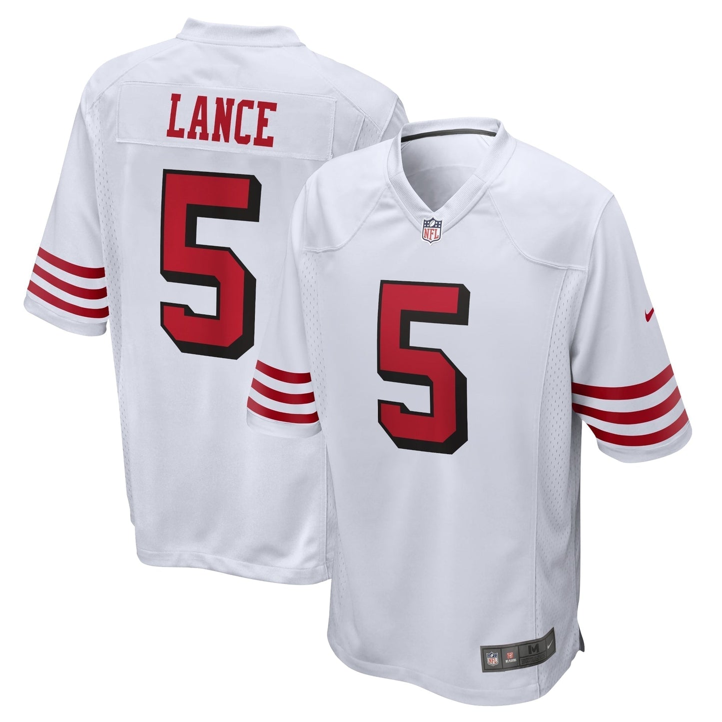 Trey Lance San Francisco 49ers Nike Alternate Game Jersey - White football jersey product view 1