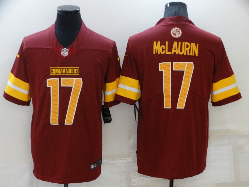 Men's Washington Commanders Terry Mclaurin #17 Red Game Player Jersey1 football jersey product view 1