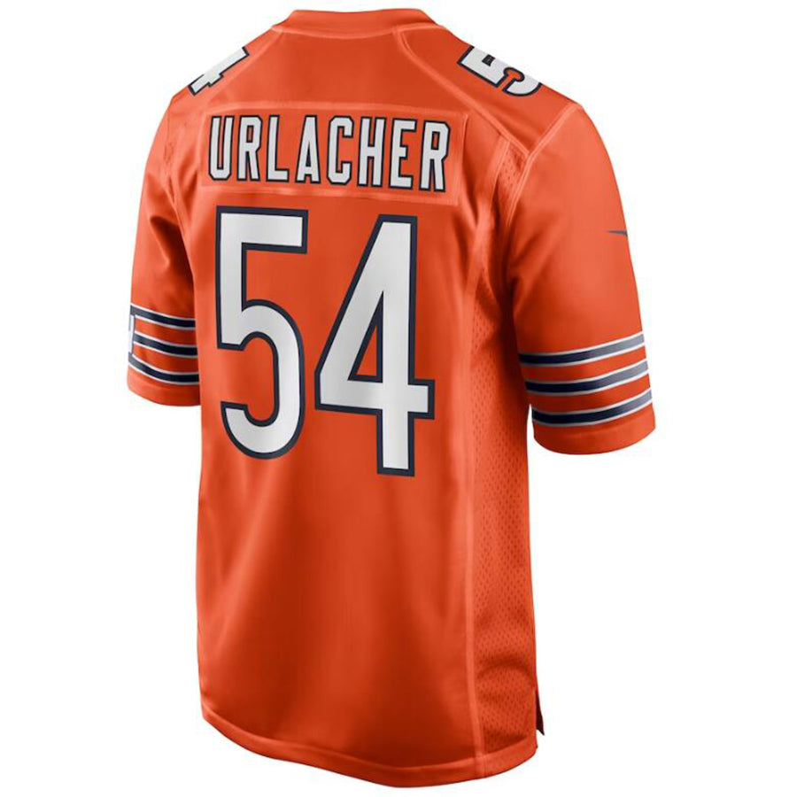 C.Bears #54 Brian Urlacher Orange Stitched Player Game Football Jerseys football jersey product view 1