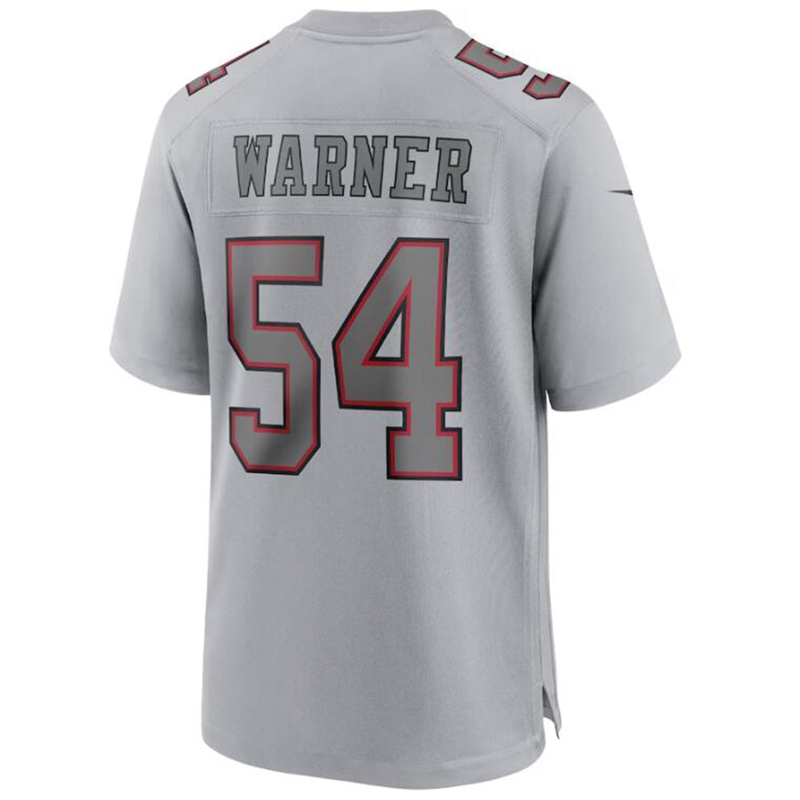 #54 Fred Warner Player SF.49ers Gray Game Football Jerseys football jersey product view 1