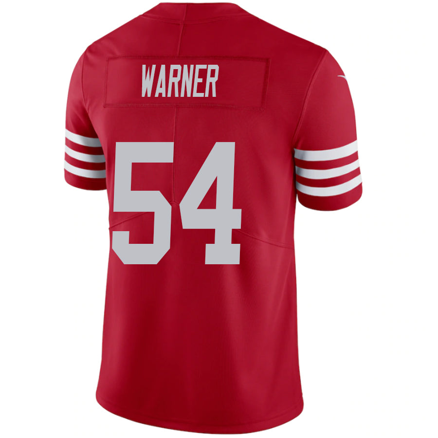 #54 Fred Warner Player SF.49ers Scarlet Vapor F.U.S.E. Limited Football Jerseys football jersey product view 1