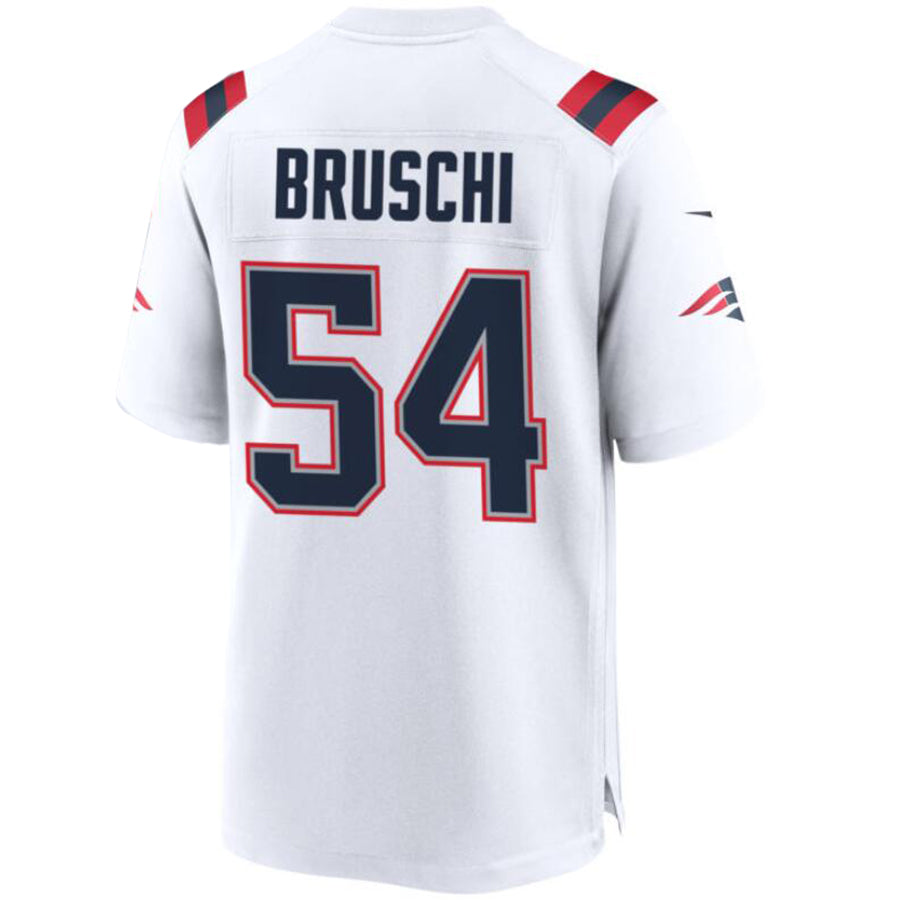 #54 Tedy Bruschi Player NE.Patriots White Game Football Jerseys football jersey product view 1