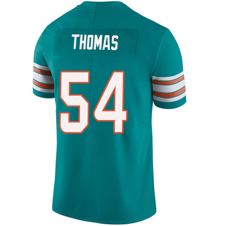 #54 Zach Thomas Player M.Dolphins Aqua Vapor F.U.S.E. Limited Football Jerseys football jersey product view 1
