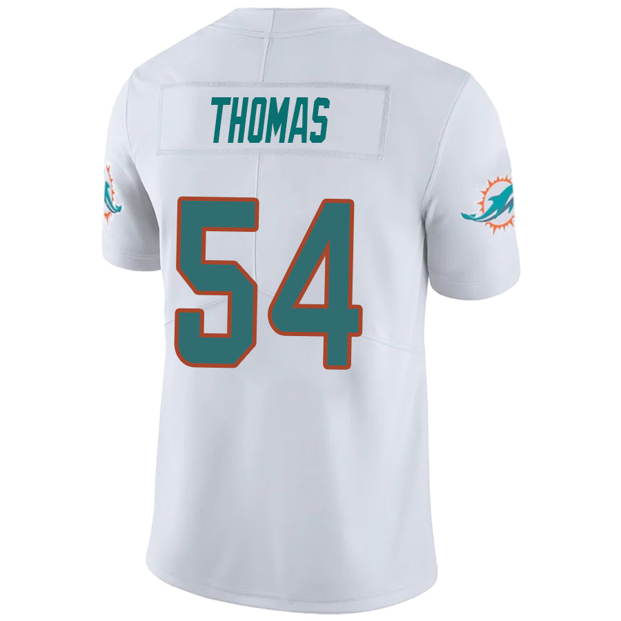 #54 Zach Thomas Player M.Dolphins White Vapor F.U.S.E. Limited Football Jerseys football jersey product view 1