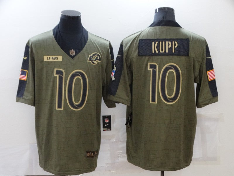 Men's Los Angeles Rams Cooper Kupp #10 Brown Game Jersey1 football jersey product view 1