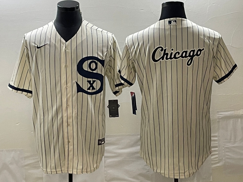 Men's Chicago White Sox Cream Replica Game Jersey baseball jersey product view 1