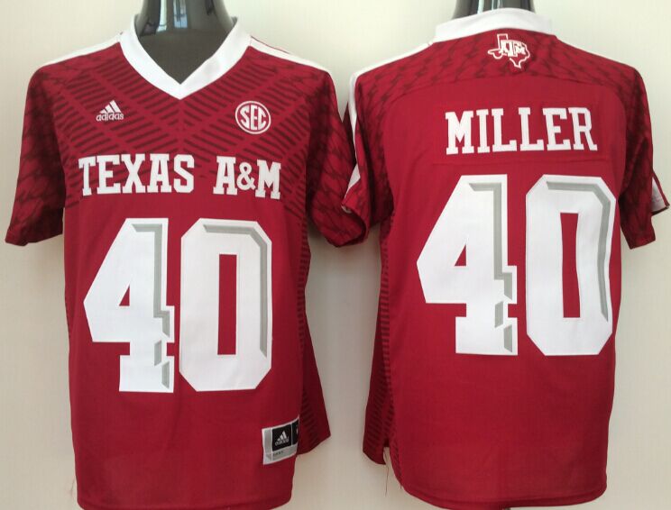 Men's Texas A&M Aggies Von Miller #40 Maroon Player Jersey sports jersey product view 1