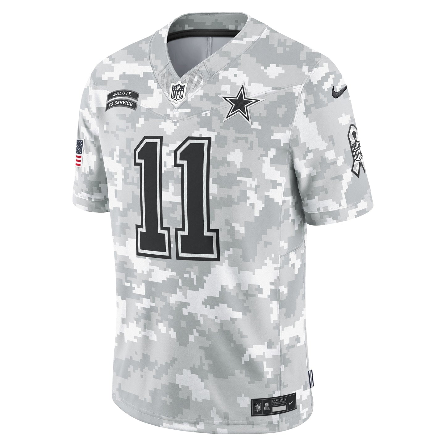 Micah Parsons Dallas Cowboys Nike 2024 Salute to Service Limited Jersey - Arctic Camo football jersey product view 2