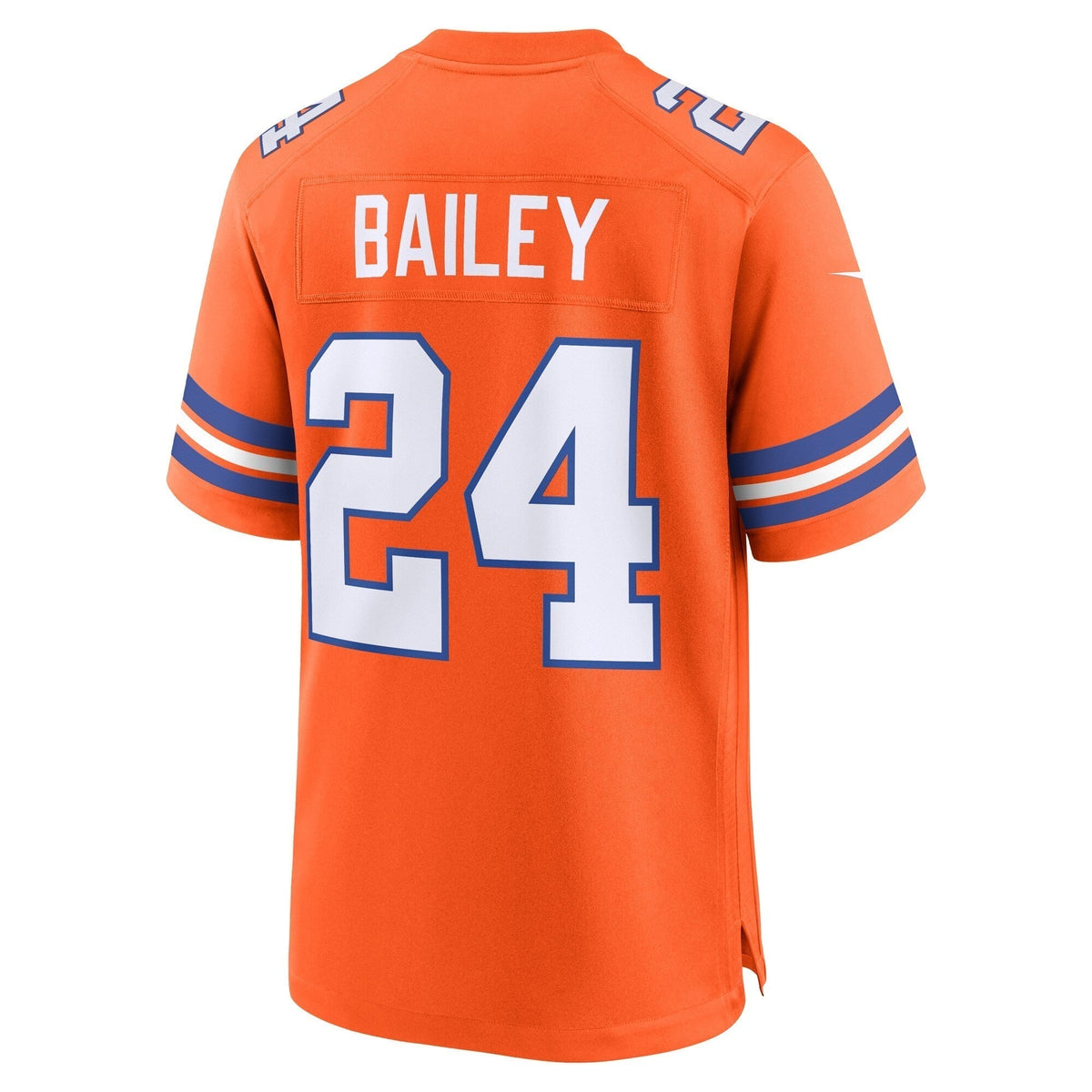 Champ Bailey Denver Broncos Nike Mile High Collection 1977 Throwback Retired Game Jersey - Orange football jersey product view 3