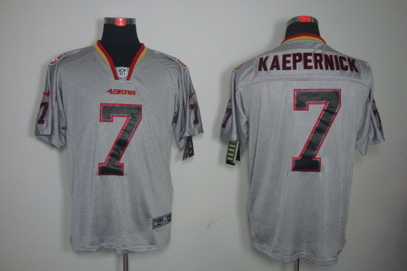 Men's San Francisco 49ers Colin Kaepernick #7 Gray Game Jersey1 football jersey product view 1