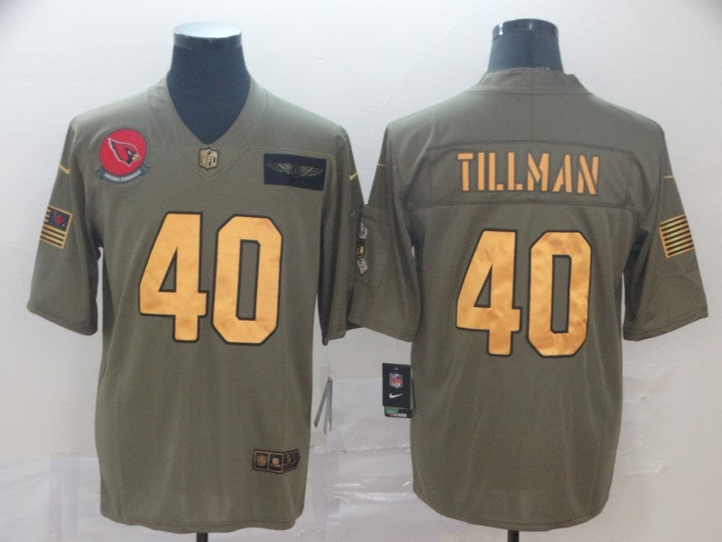 Men's Arizona Cardinals Pat Tillman #40 Brown Authentic Game Jersey1 football jersey product view 1
