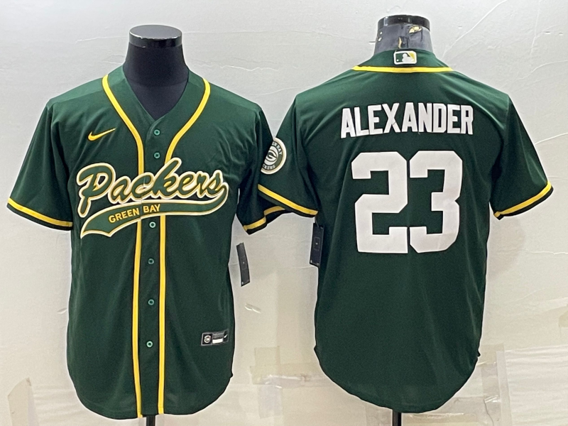 Men's Green Bay Packers Jaire Alexander #23 Green Game Jersey1 Joint Edition football jersey product view 1