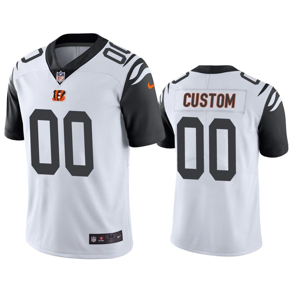 Custom Cincinnati Bengals Alternate Jersey - White football jersey product view 1