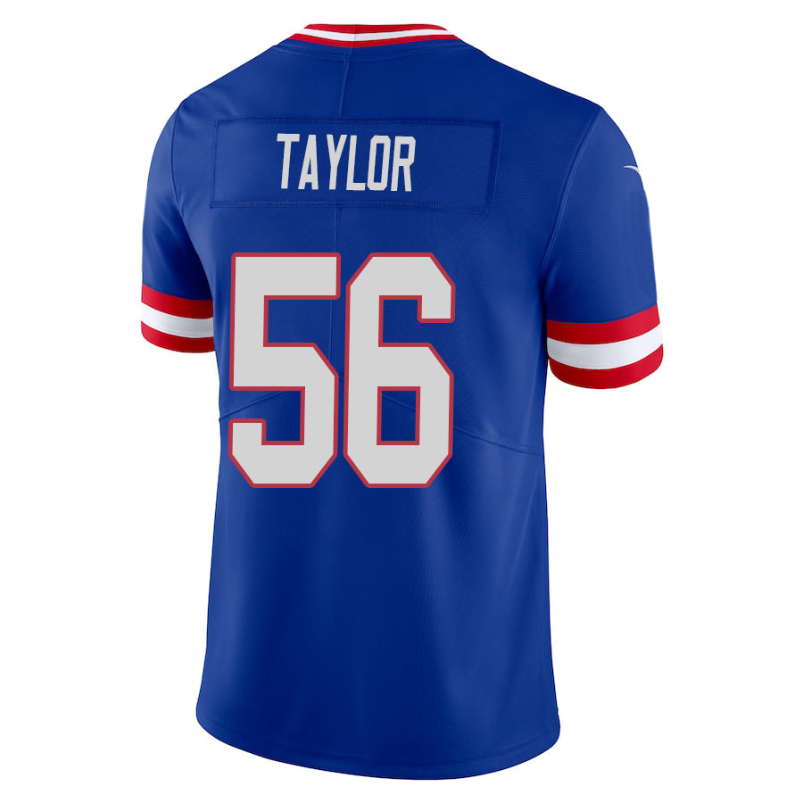 #56 Lawrence Taylor Player NY.Giants Royal Classic Vapor Elite Football Jerseys football jersey product view 1