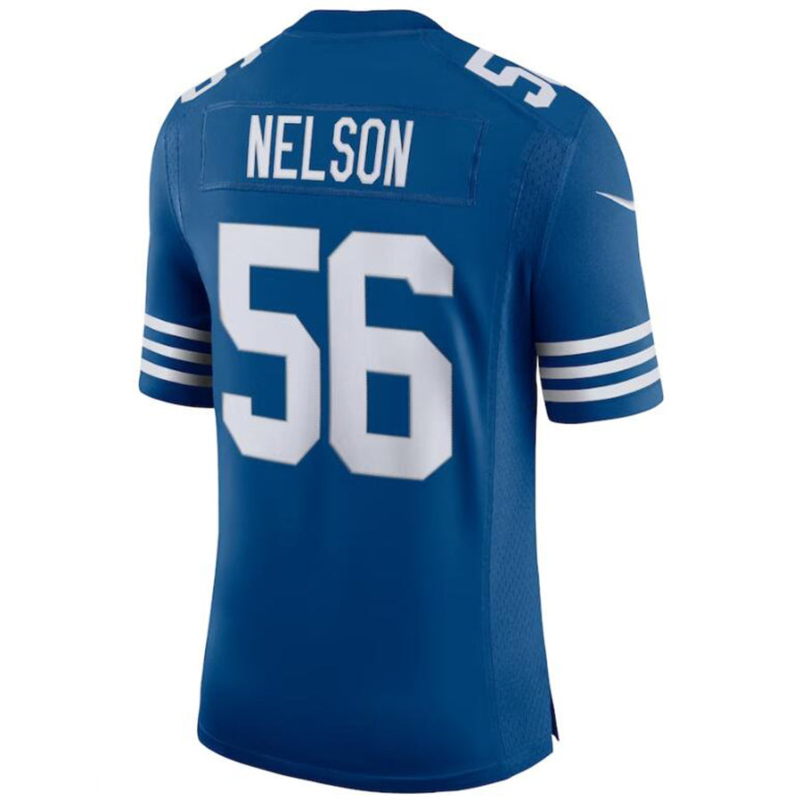 #56 Quenton Nelson Player IN.Colts Game Football Jerseys -Royal football jersey product view 1
