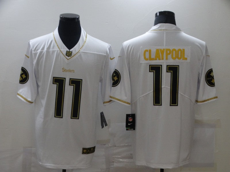 Men's Pittsburgh Steelers Chase Claypool #11 White Alternate Game Jersey1 football jersey product view 1