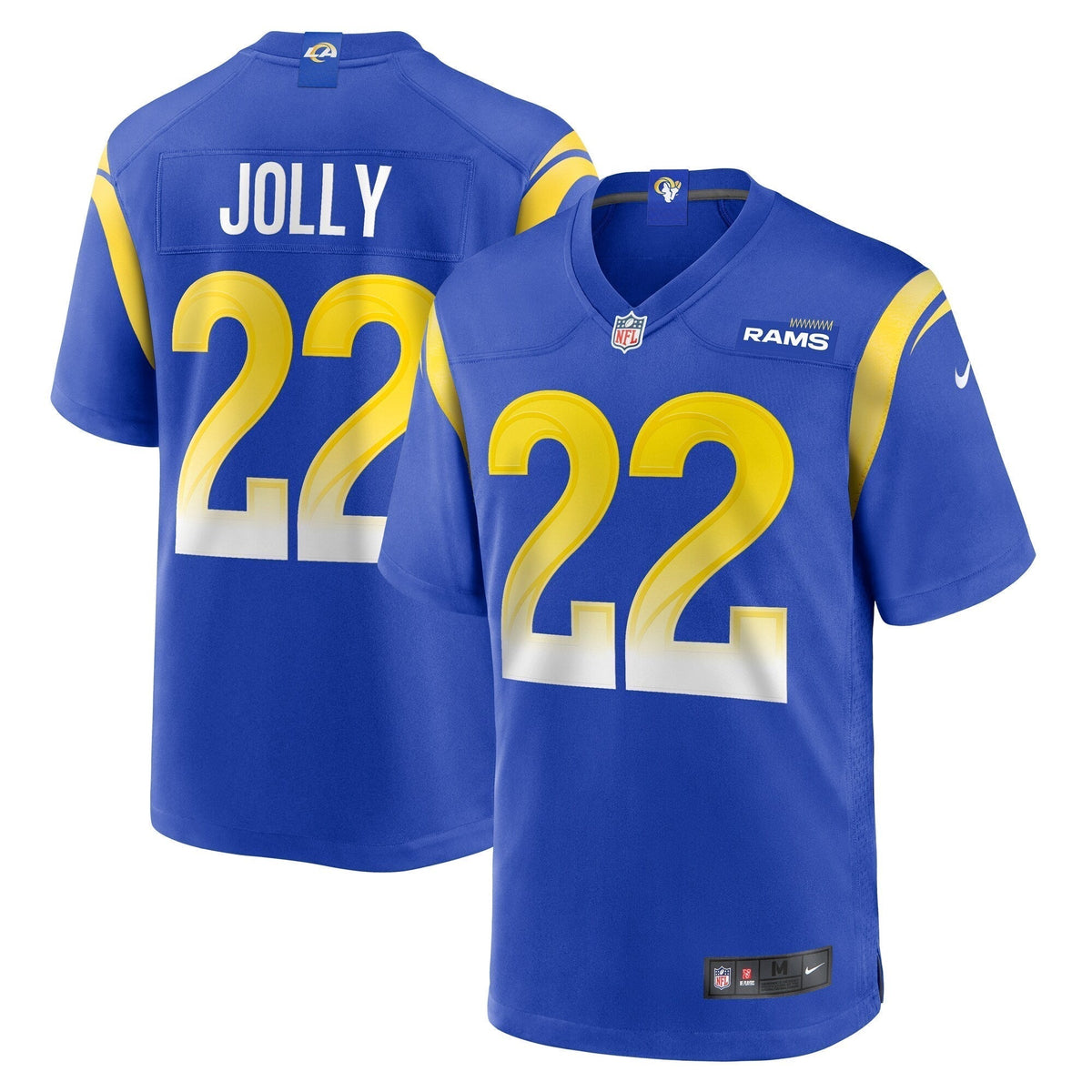 Shaun Jolly Los Angeles Rams Nike Home Game Jersey - Royal football jersey product view 1