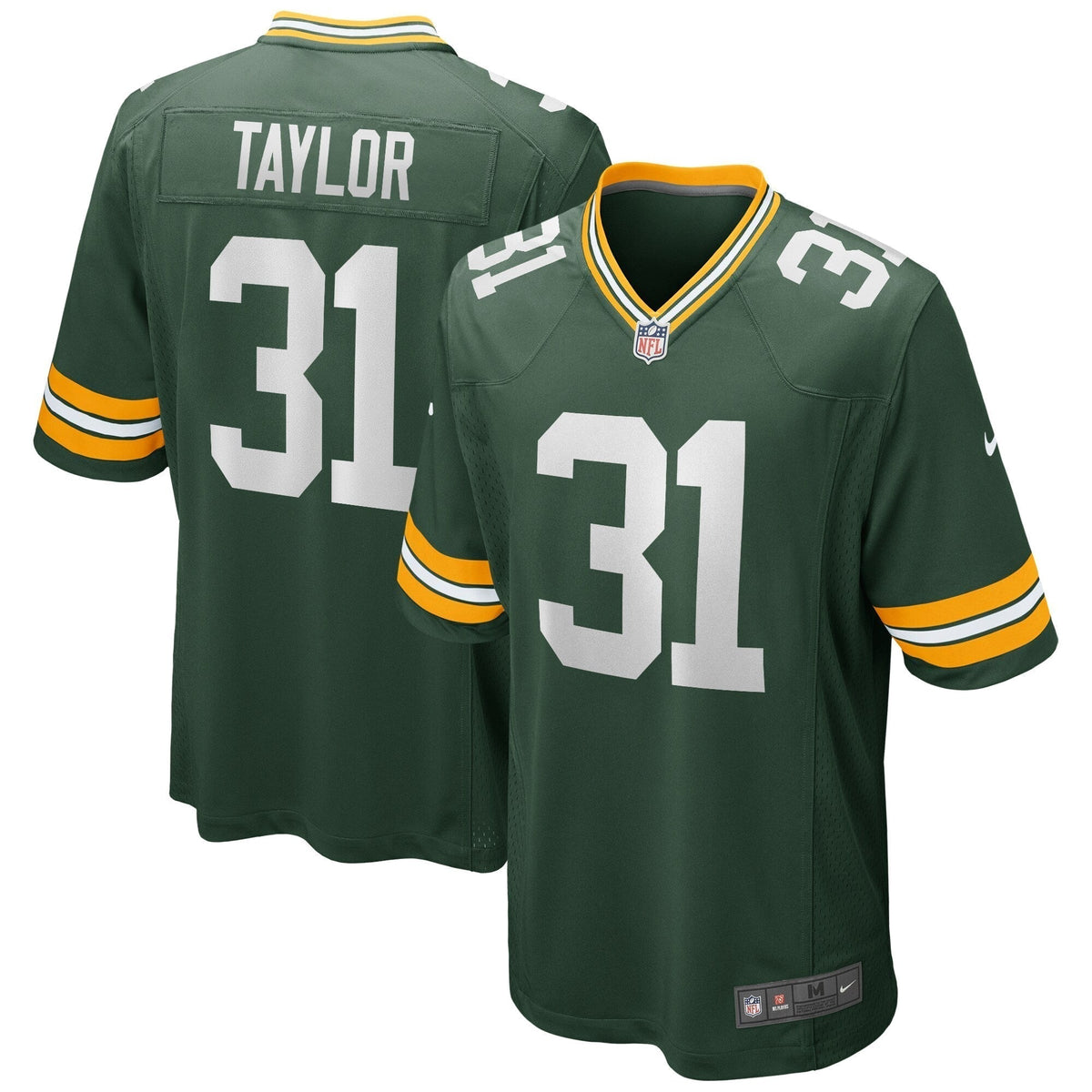 Jim Taylor Green Bay Packers Nike Game Retired Jersey - Green football jersey product view 1