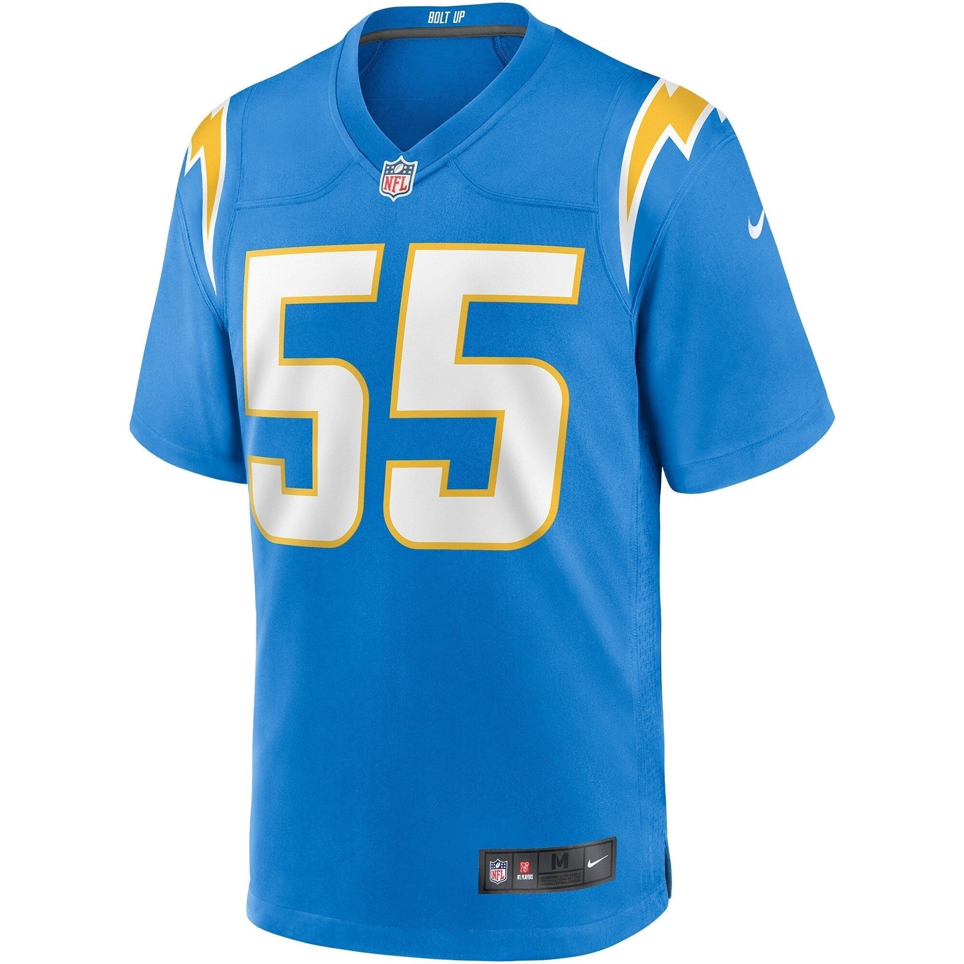 Junior Seau Los Angeles Chargers Nike Game Retired Jersey - Powder Blue football jersey product view 2