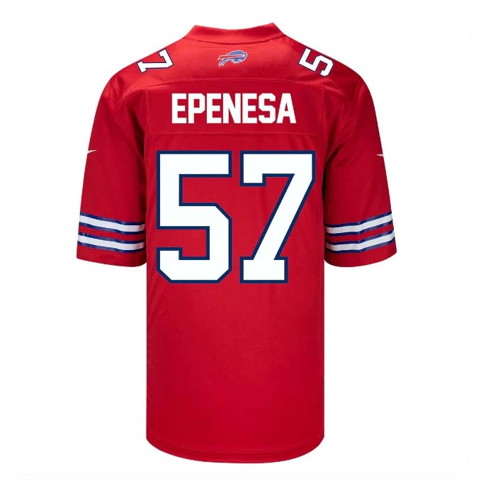 B.Bills #57 A.J. Epenesa Player Red Game Jersey -Stitched American Football Jerseys football jersey product view 1