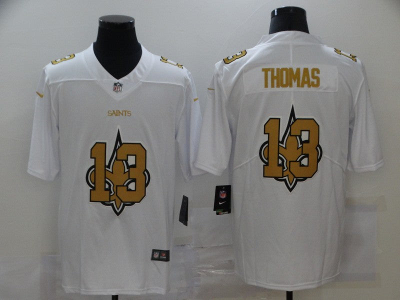 Men's New Orleans Saints Michael Thomas #13 White Game Player Jersey1 football jersey product view 1