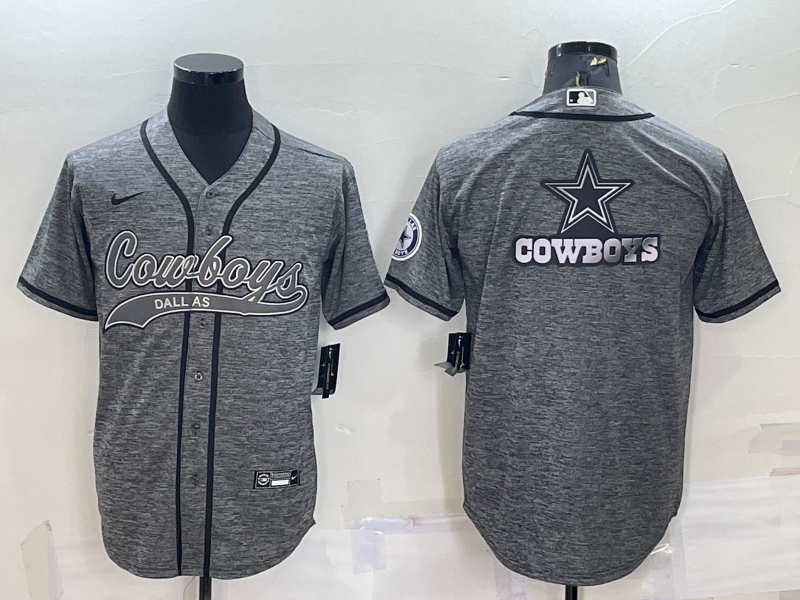 Men's Dallas Cowboys Gray Player Jersey1 football jersey product view 1
