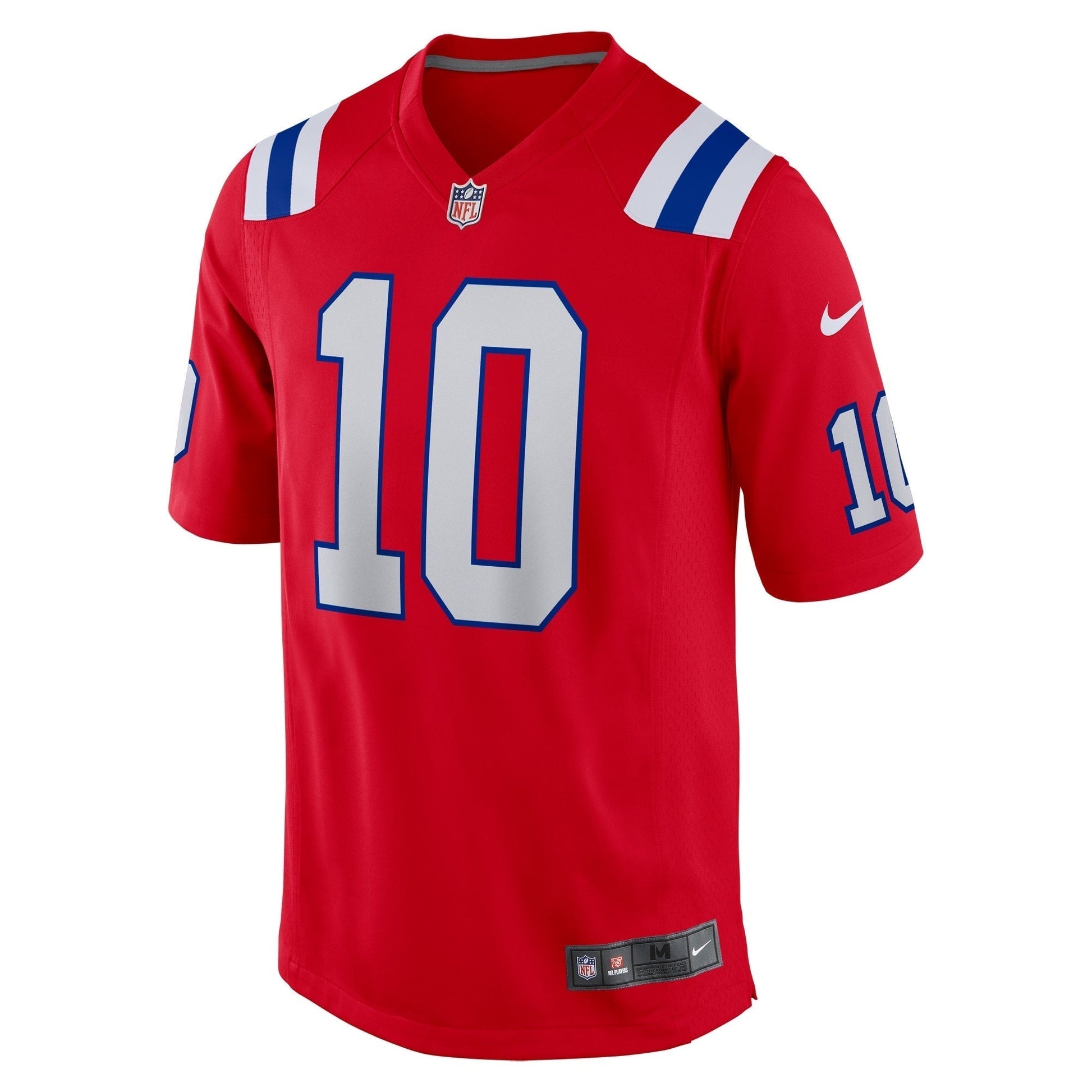 Drake Maye New England Patriots Nike Game Jersey - Red football jersey product view 2