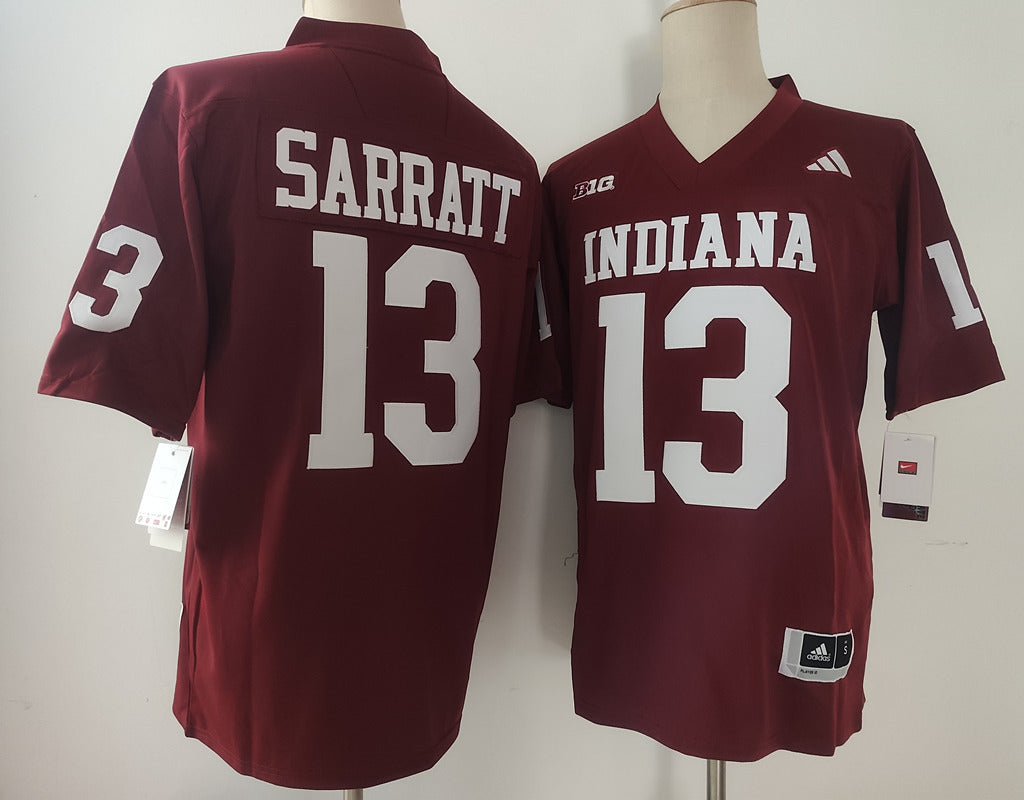 Elijah Sarratt Indiana Hoosiers Jersey - Red sports jersey product view 1