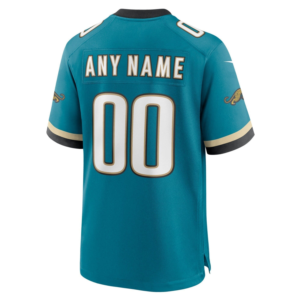 Jacksonville Jaguars Nike Prowler Throwback Custom Game Jersey - Teal football jersey product view 3