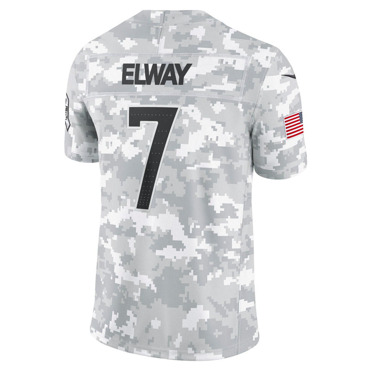 John Elway Denver Broncos Nike 2024 Salute to Service Retired Limited Jersey - Arctic Camo football jersey product view 3