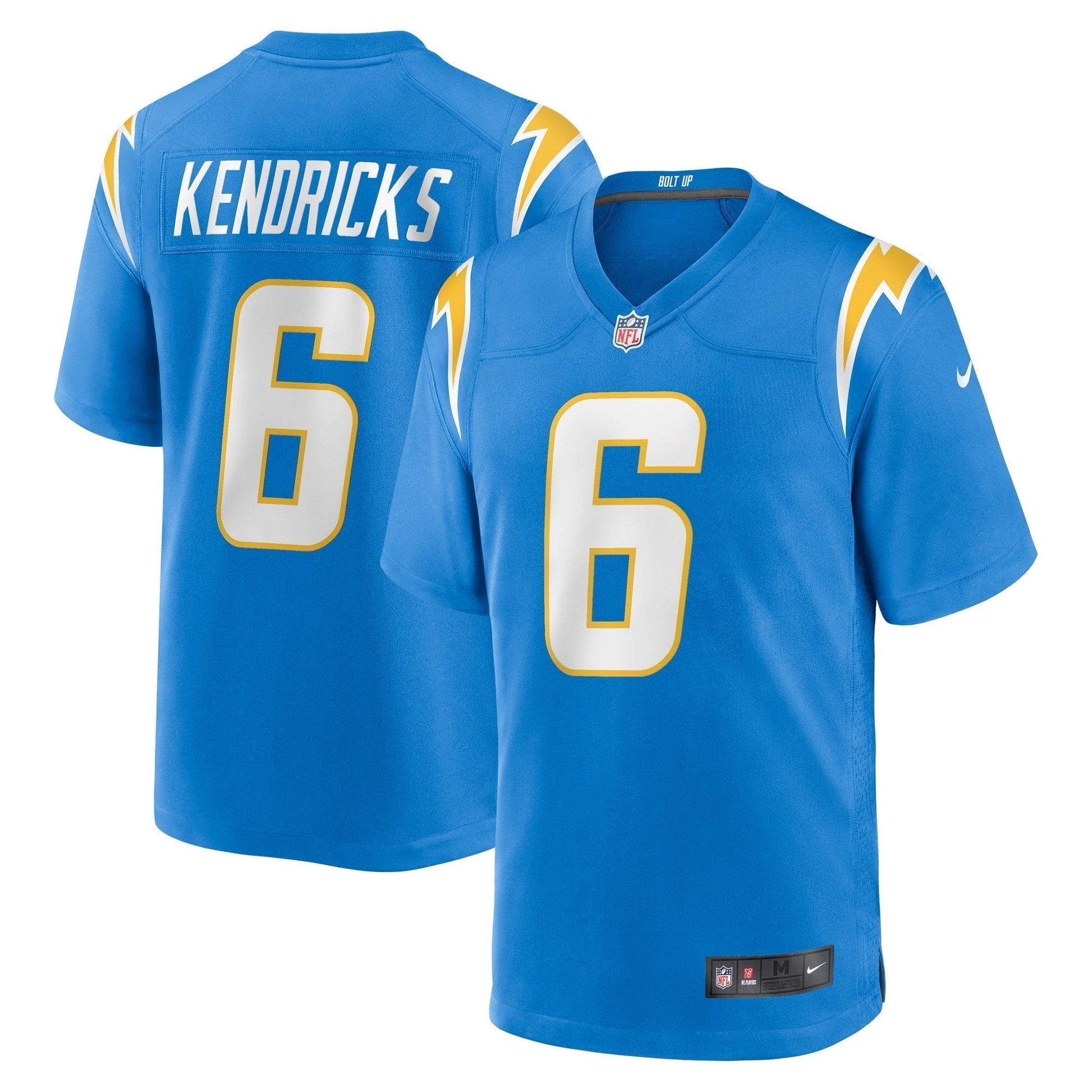 Eric Kendricks Los Angeles Chargers Nike Game Jersey - Powder Blue football jersey product view 1