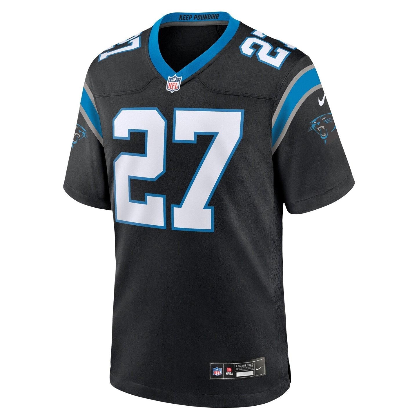Alex Cook Carolina Panthers Nike Game Jersey - Black football jersey product view 2