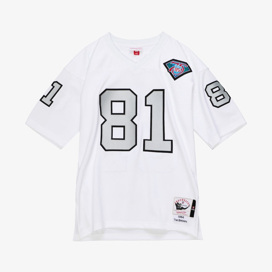 Men's Tim Brown White Los Angeles Raiders 1994 Jersey football jersey product view 1