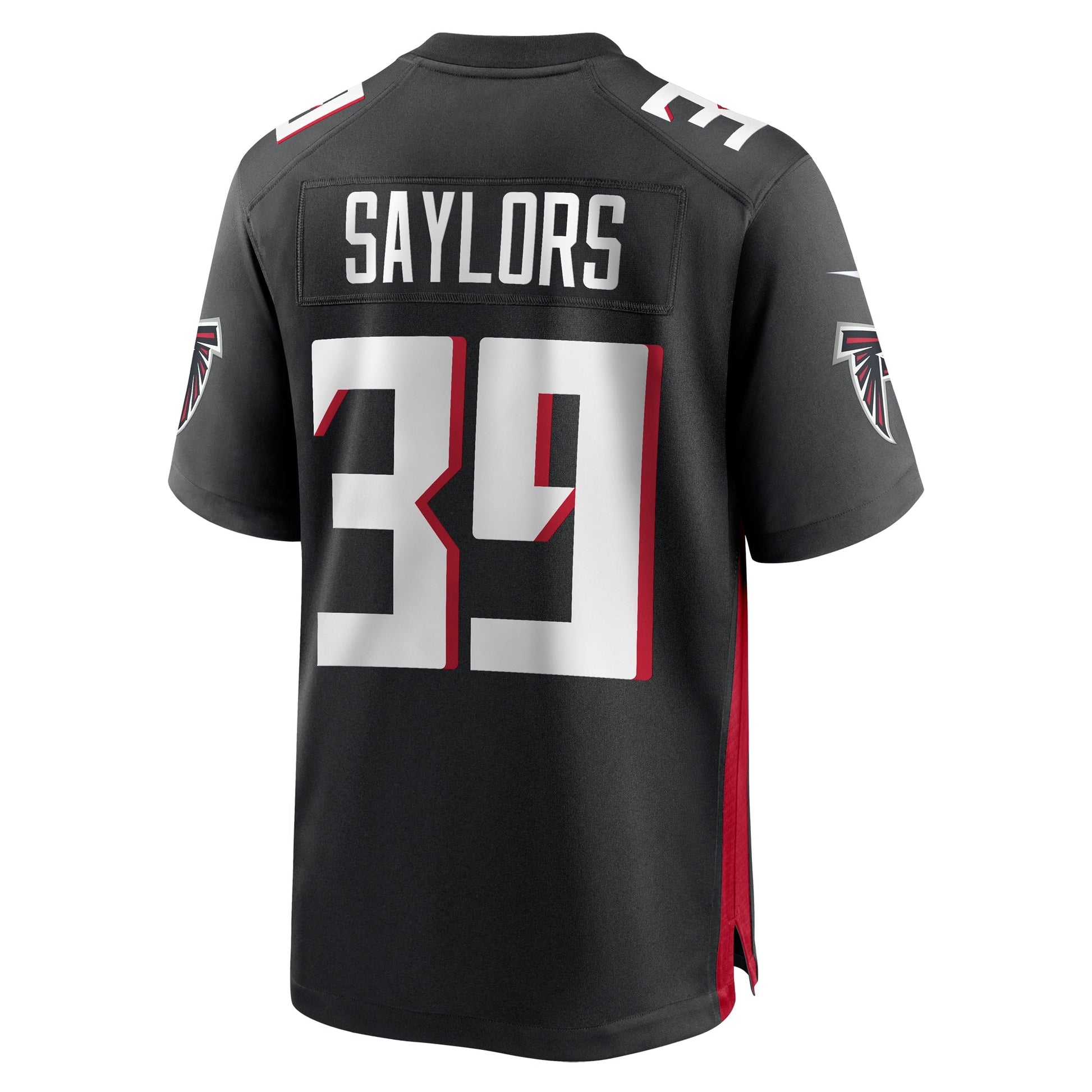 Jacob Saylors Atlanta Falcons Nike Game Jersey - Black football jersey product view 3