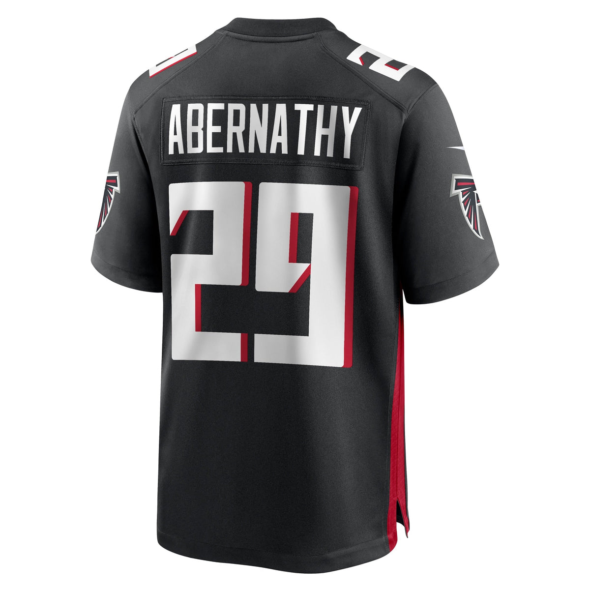 Micah Abernathy Atlanta Falcons Nike Team Game Jersey - Black football jersey product view 3