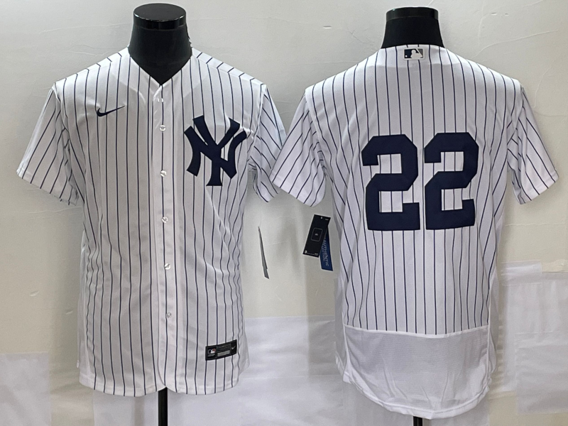 Men's New York Yankees Juan Soto #22 White Replica Player Name Jersey1 baseball jersey product view 1