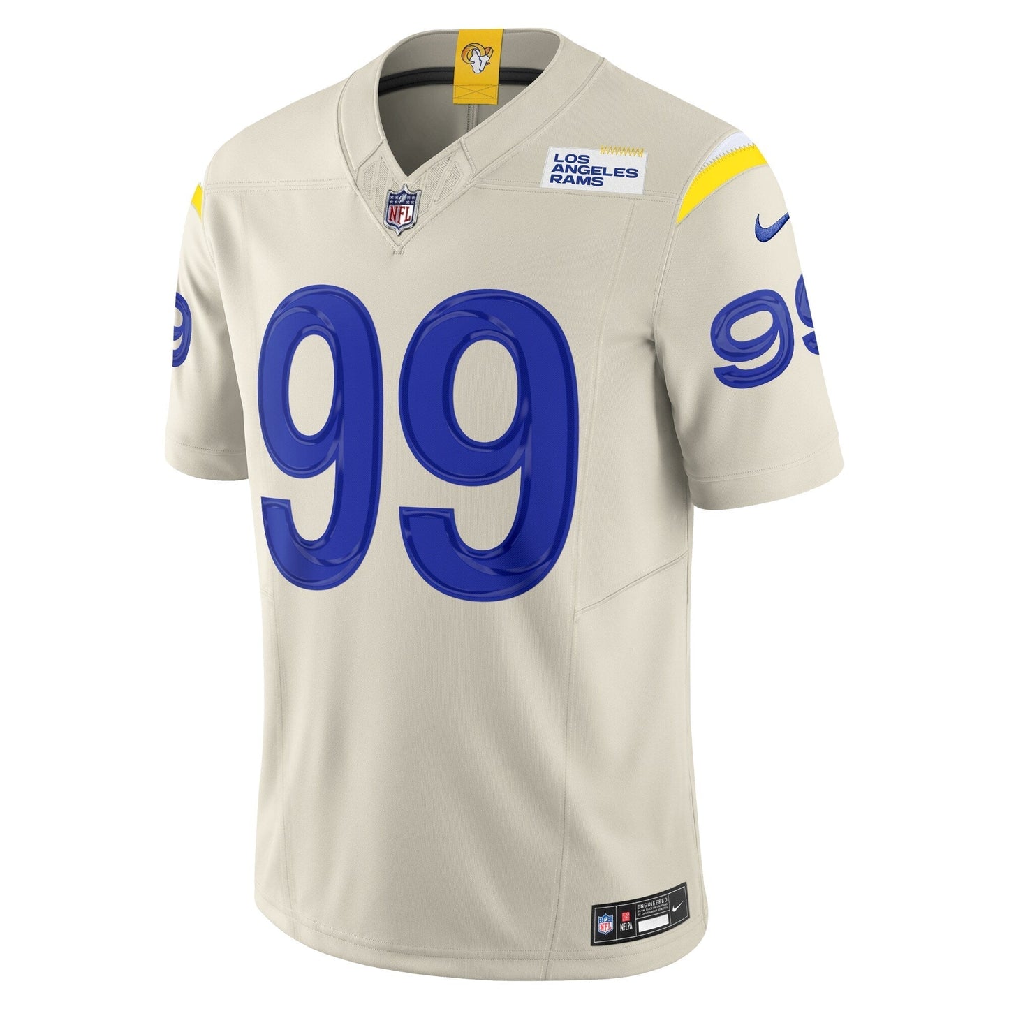 Aaron Donald Los Angeles Rams Nike Alternate Vapor F.U.S.E. Limited Jersey - Bone football jersey product view 2