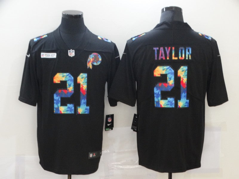 Men's Washington Commanders Sean Taylor #21 Black Game Player Jersey1 football jersey product view 1