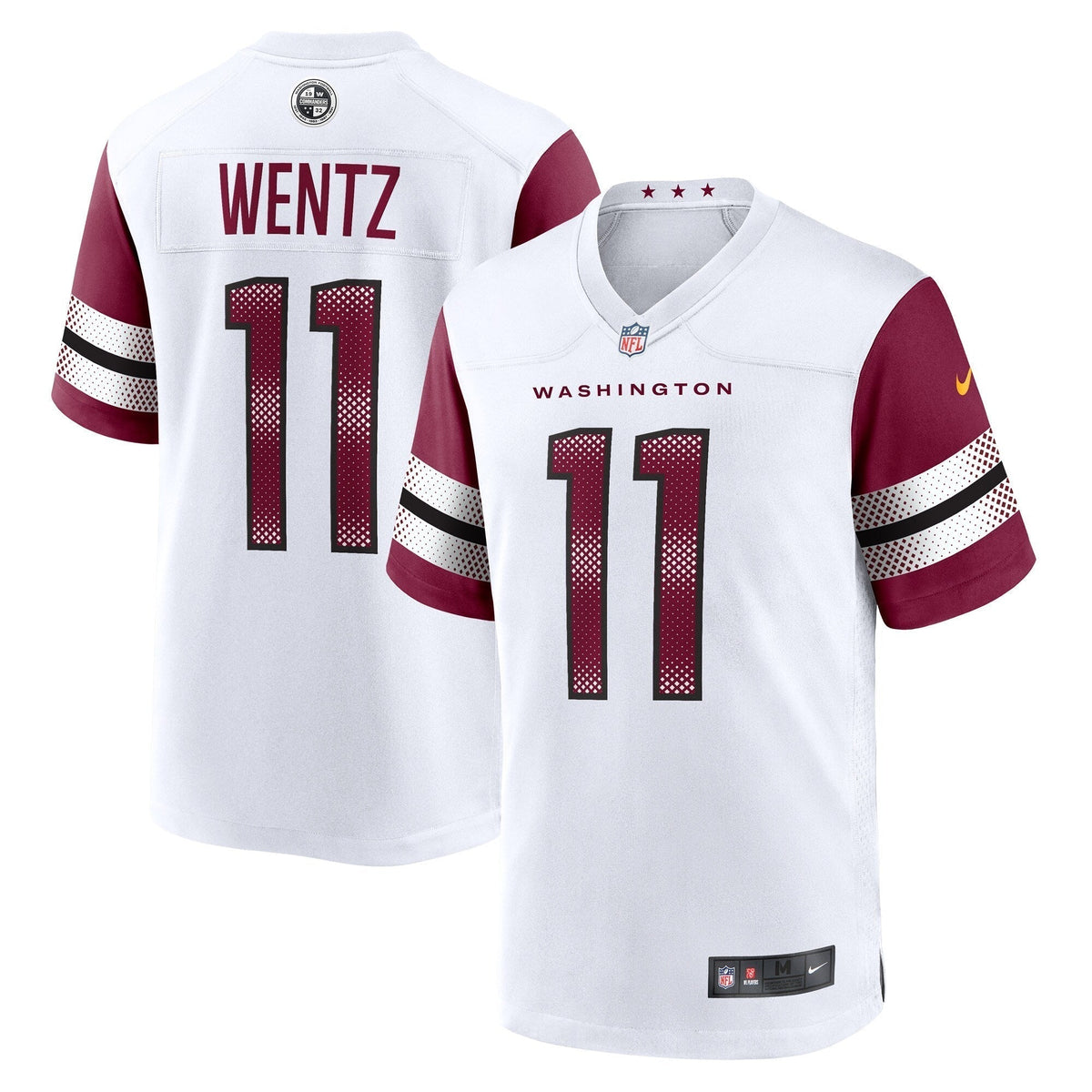 Carson Wentz Washington Commanders Nike Game Jersey - White football jersey product view 1