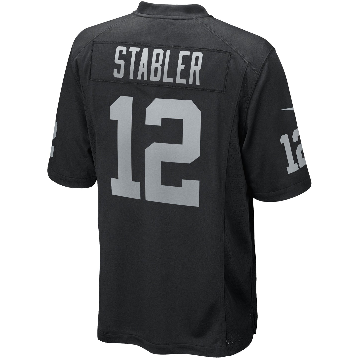Ken Stabler Las Vegas Raiders Nike Game Retired Jersey - Black football jersey product view 3