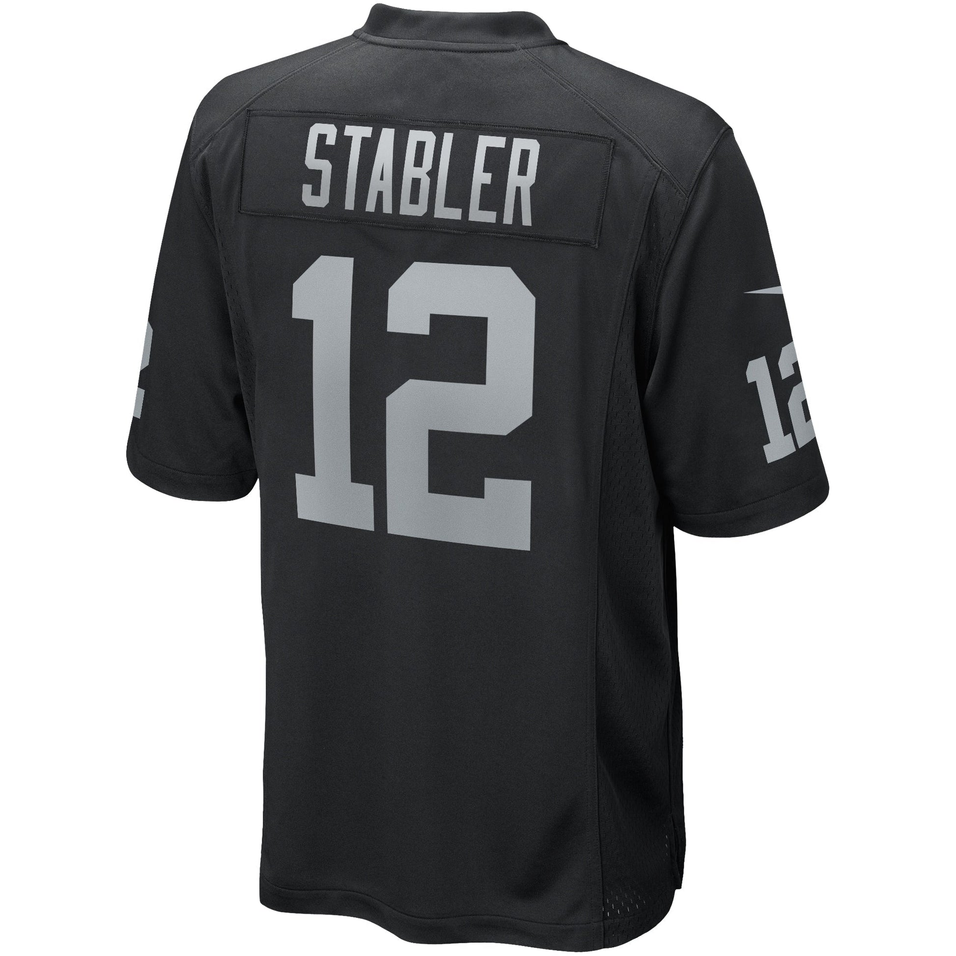 Ken Stabler Las Vegas Raiders Nike Game Retired Jersey - Black football jersey product view 3