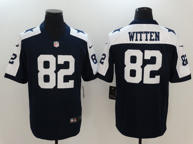 Men's Dallas Cowboys Jason Witten #82 Navy Alternate Fashion Game Jersey1 football jersey product view 1
