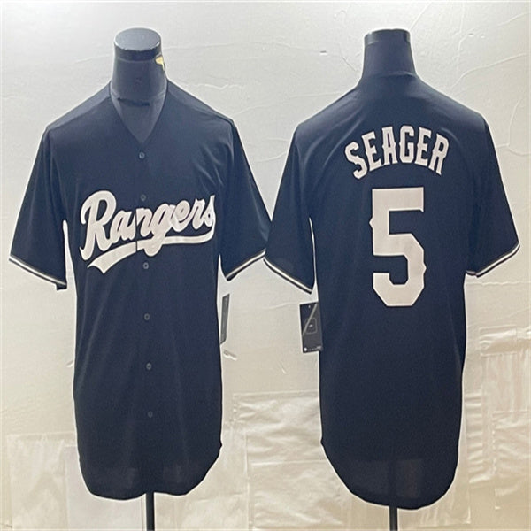 Los Angeles Dodgers #5 Corey Seager Black Home Authentic Patch Jersey Baseball Jerseys baseball jersey product view 1