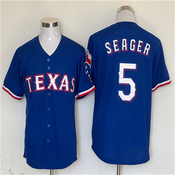 Los Angeles Dodgers #5 Corey Seager Royal Home Authentic Patch Jersey Baseball Jerseys baseball jersey product view 1