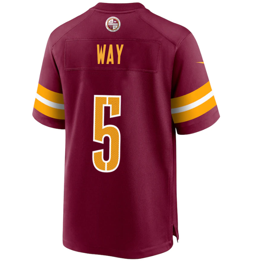 W.Commanders #5 Tress Way Player Burgundy Home Game Football Jerseys football jersey product view 1