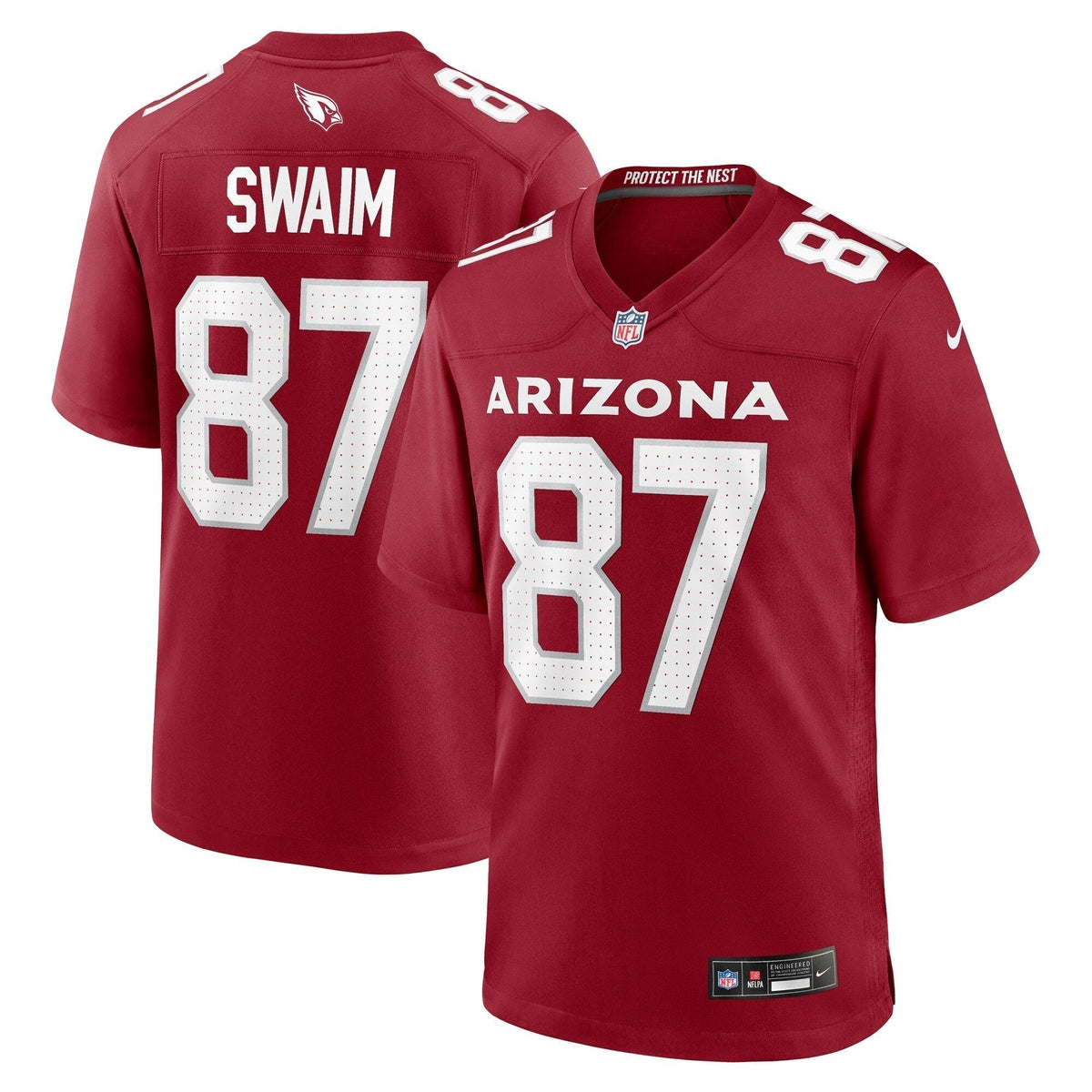 Geoff Swaim Arizona Cardinals Nike Team Game Jersey - Cardinal football jersey product view 1